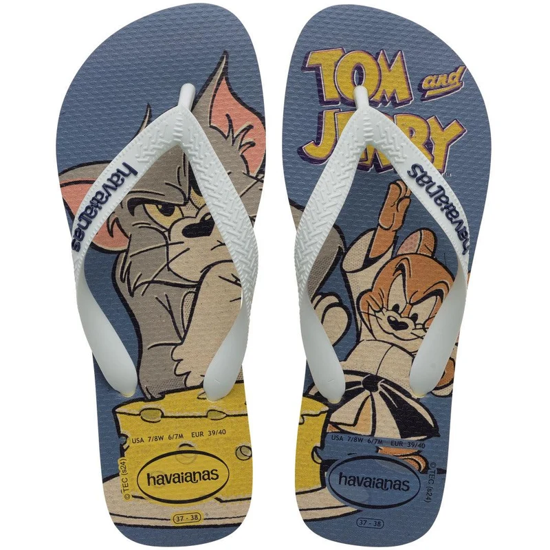 Chinelo Havaianas Top Clássicos Warner Tom e Jerry Azul / 41/42