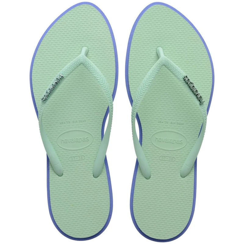 Chinelo Havaianas Slim Point Azul Provence / 33/34