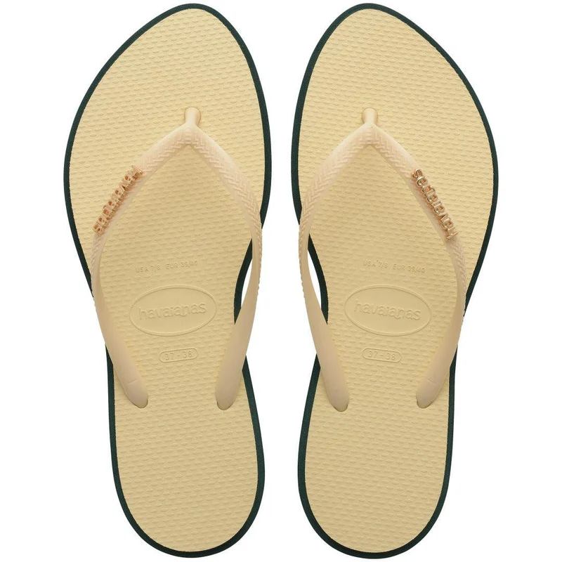 Chinelo Havaianas Slim Point Verde Pantanal / 41/42