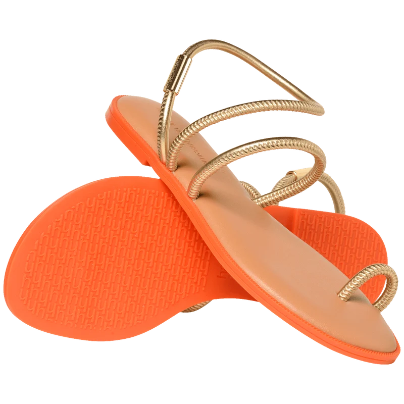 Rasteirinha Havaianas Una Pitanga Dourado / 34