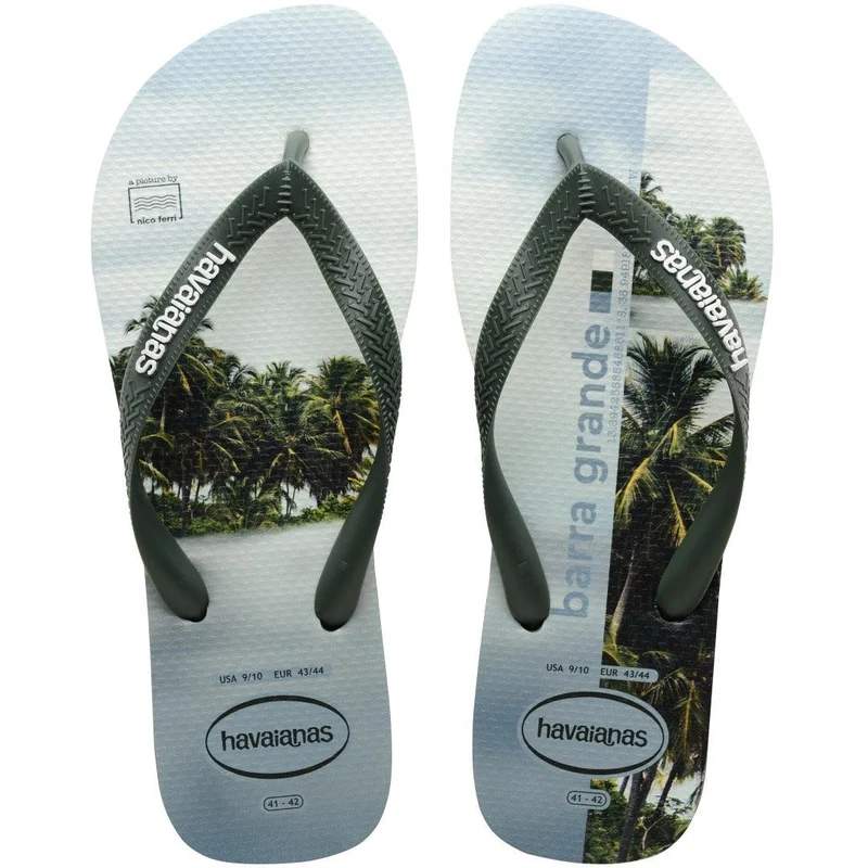 Chinelo Havaianas Top Surfer I Verde Olive / 35/36