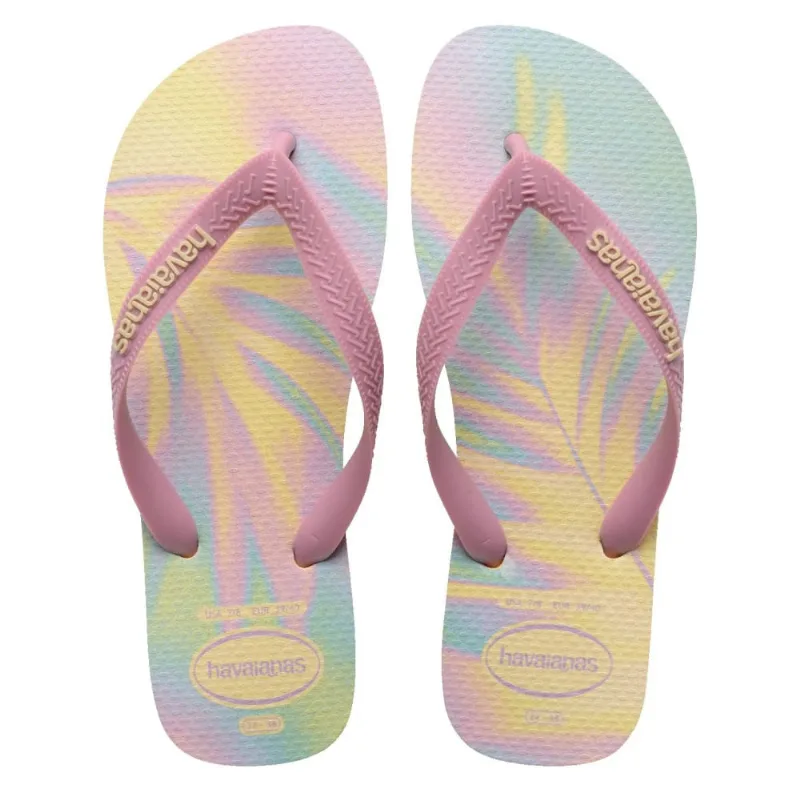 Chinelo Havaianas Top Fashion Feminino Amarelo Casual 41