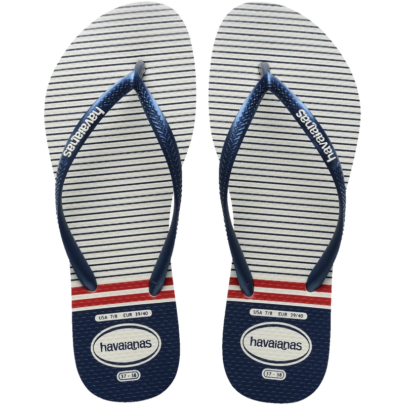 Chinelo Havaianas Slim Nautical Gelo / 41/42
