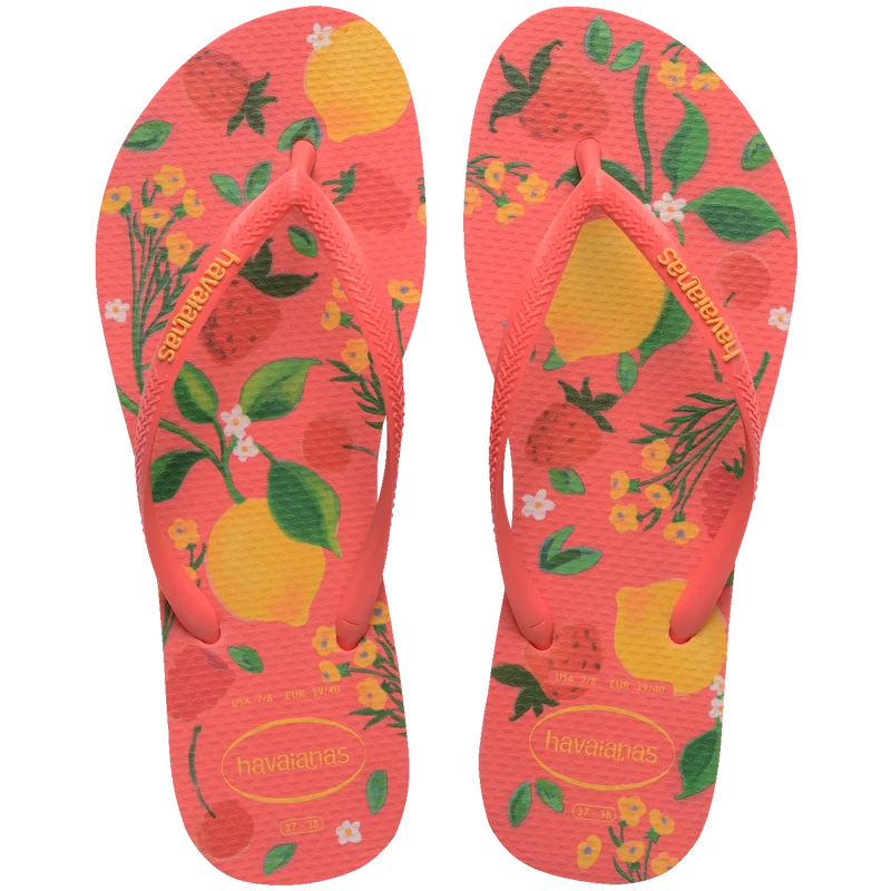 Chinelo Havaianas Slim Summer Bliss Coral Tropical / 23/24