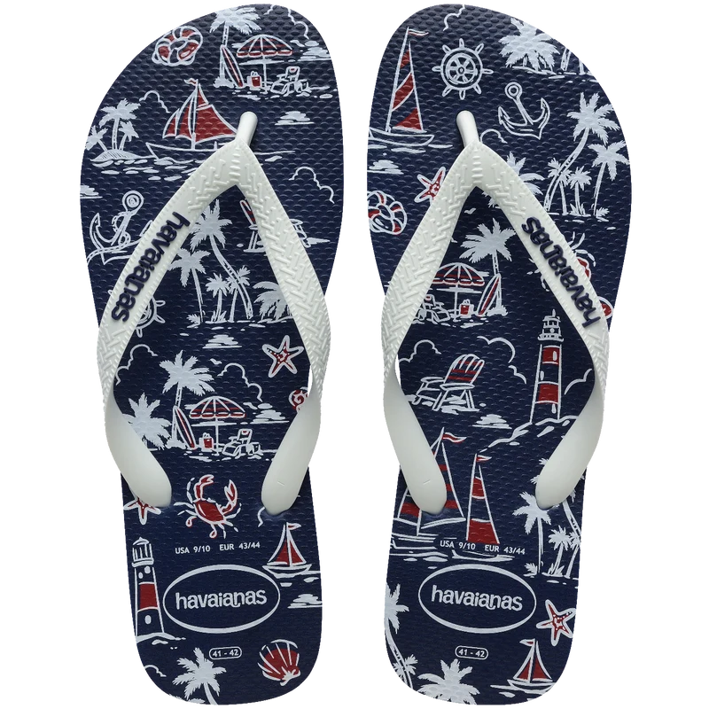 Chinelo Havaianas Top Nautical Azul Atlântico / 39/40 - Havaianas