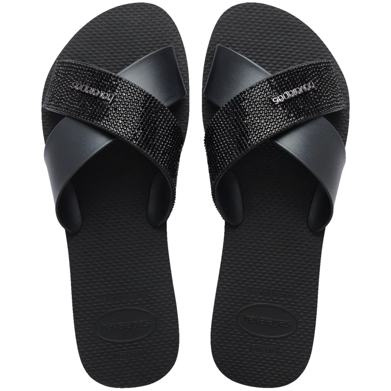 Rasteirinha Havaianas Aqua Glow Preto / 41/42 - Havaianas