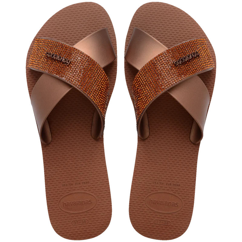Rasteirinha Havaianas Aqua Glow Ferrugem / 35/36 - Havaianas