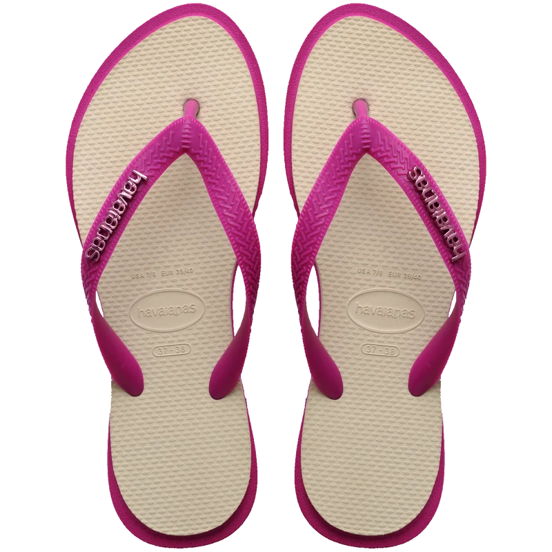 Chinelo Havaianas Top Point Fusion Rosa Gum / 39/40