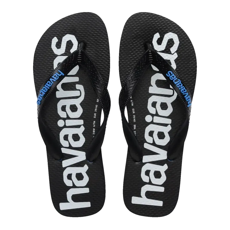 Chinelo Havaianas Logomania Azul Unissex 35