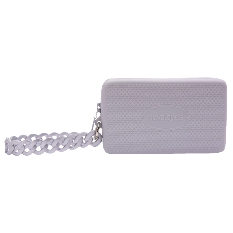 Mini Bag Havaianas Chain Cromado Cinza Gelo / Único