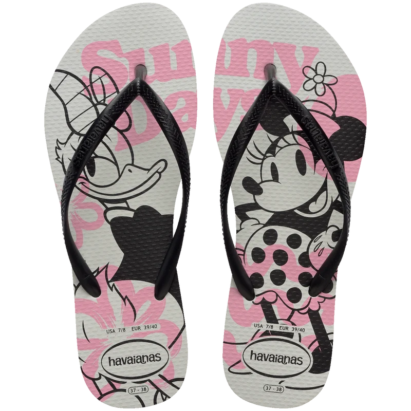 Chinelo Havaianas Slim Disney Branco / 33/34