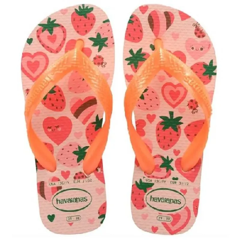 Sandália HAVAIANAS Kids Flores 23/24 Rosa/Confete Sandália HAVAIANAS Kids Flores 23/24