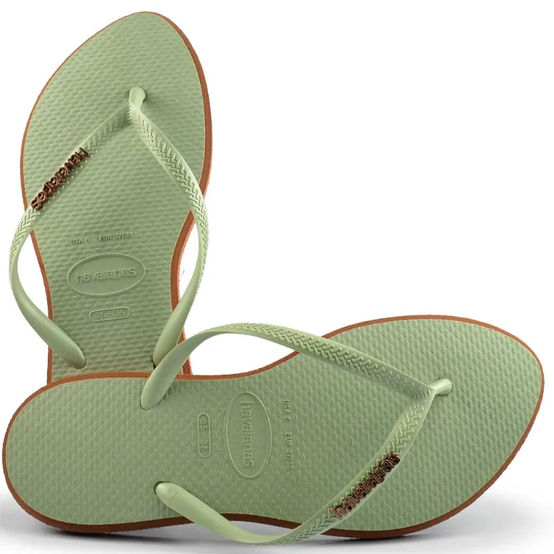 Chinelo Havaianas Feminino Slim Point 25/26 1797 FERRUGEM/SMOKE 33/34