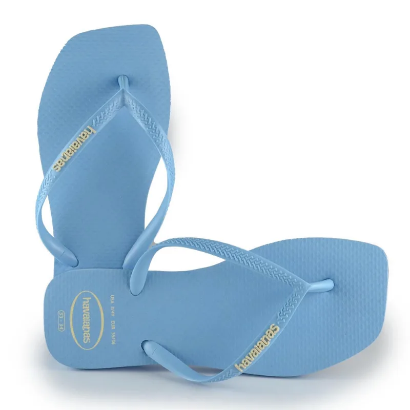 Chinelo Havaianas Feminino SLIM LOGO POP-UP 1056 AZUL LAVANDA 37/38