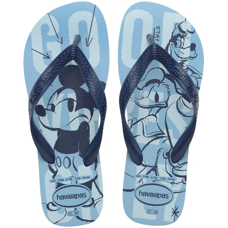 Chinelo Havaianas Top Disney Azul Lavanda / 25/26