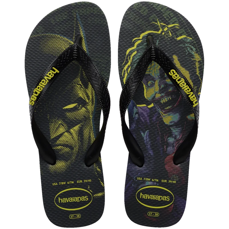 Chinelo Havaianas Top Herois Dc Preto / 41/42