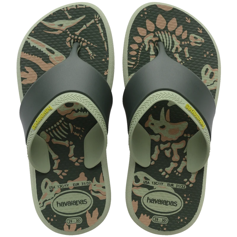 Chinelo Havaianas Infantil Motion Cinza Esverdeado / 25/26 - Havaianas