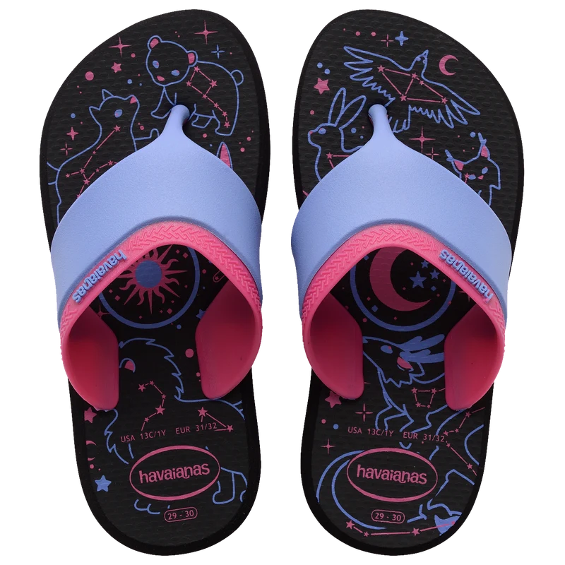 Chinelo Havaianas Infantil Motion Preto / 33/34 - Havaianas