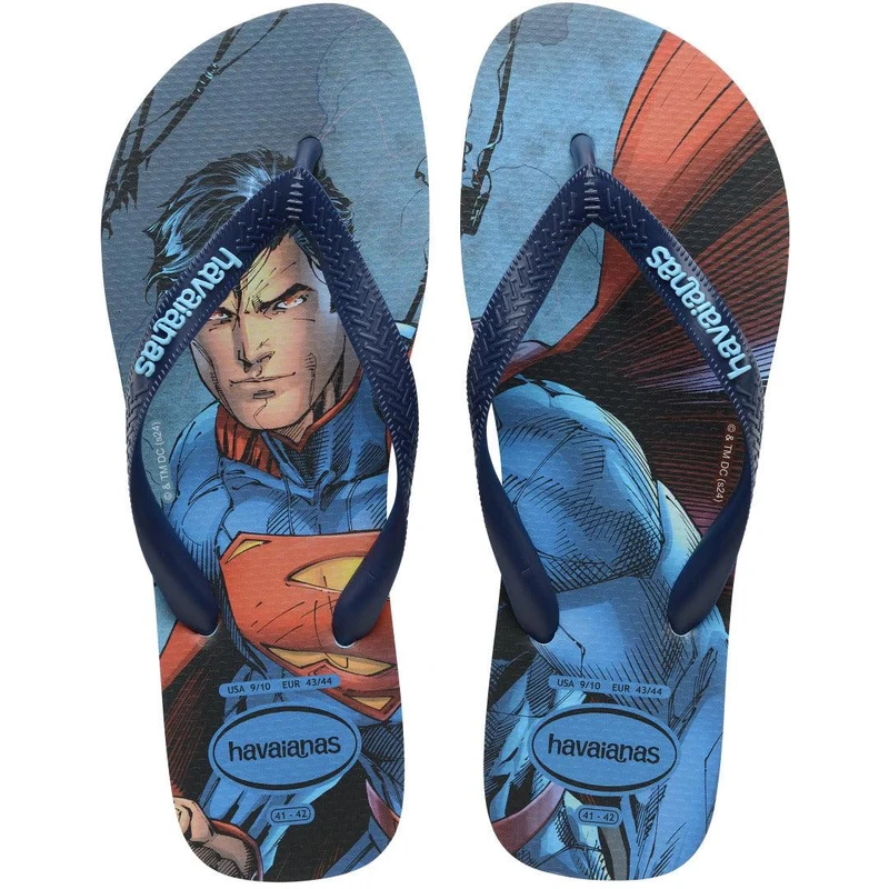 Chinelo Havaianas Top Heróis DC Azul Lavanda / 35/36