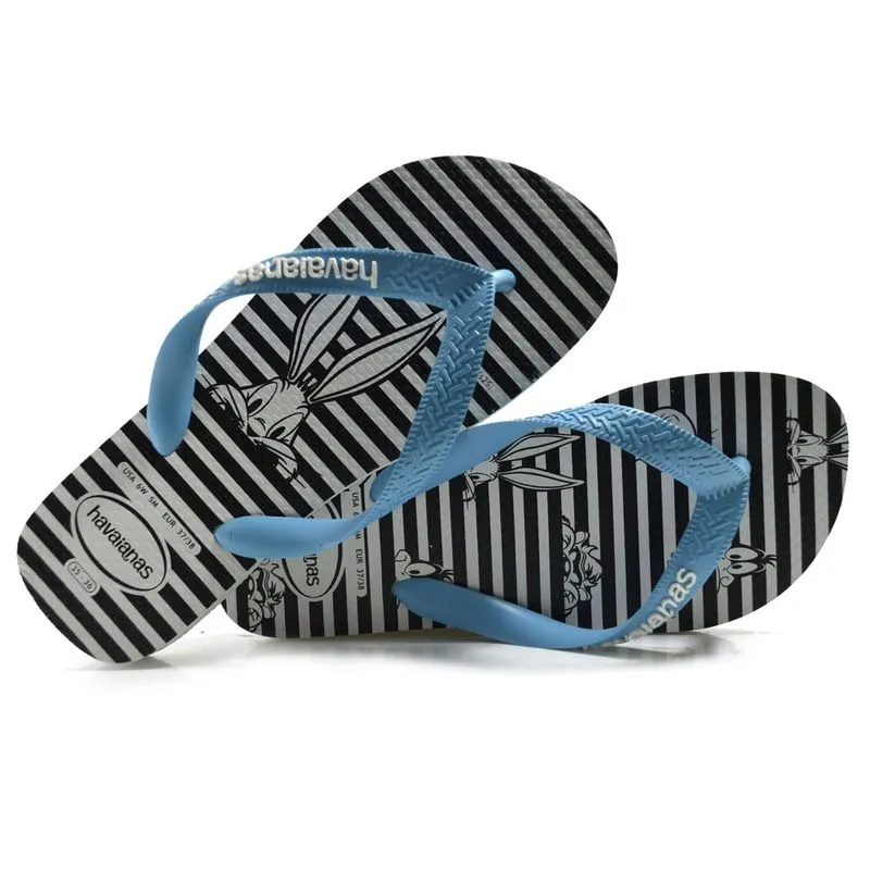Chinelo Unissex Havaianas Warner Logomania Branco 4140236 37/38