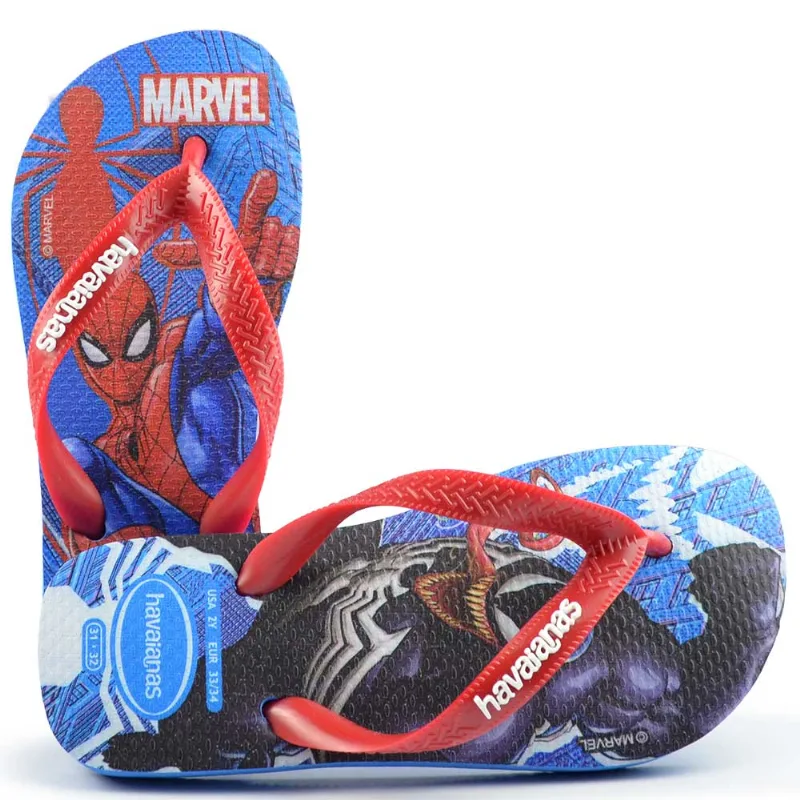 Chinelo Havainas Masculino Infantil Marvel 25/26 3504 AZUL BRILHANTE 25/26 - Havaianas
