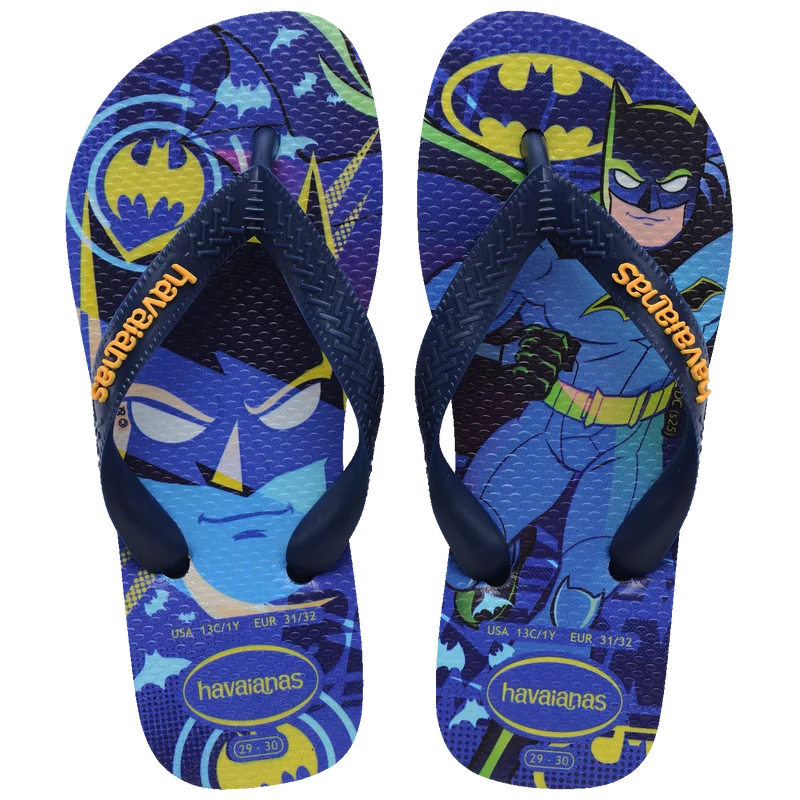 Chinelo Havaianas Infantil Warner Batman Marinho / 23/24 - Havaianas