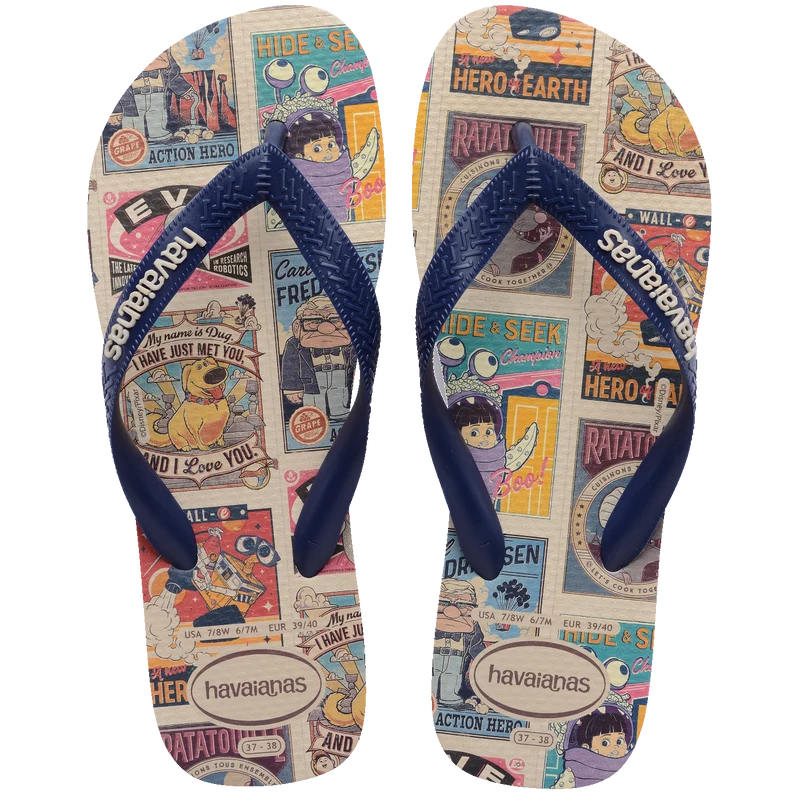 Chinelo Havaianas Top Disney Classicos Bege Palha / 43/44 - Havaianas