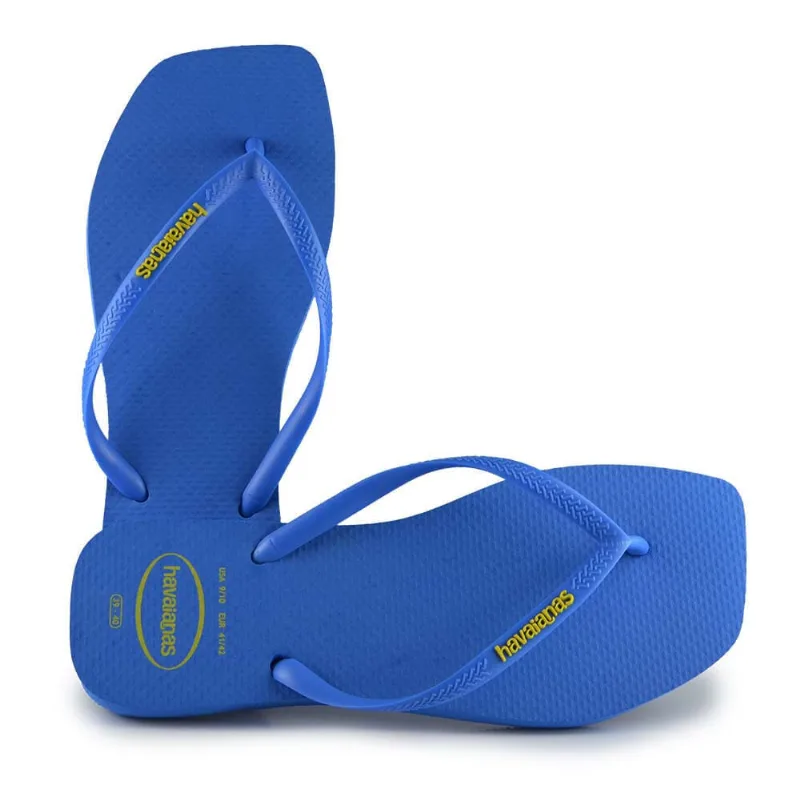 Chinelo Havaianas Feminino SLIM LOGO POP-UP 3504 AZUL BRILHANTE 37/38