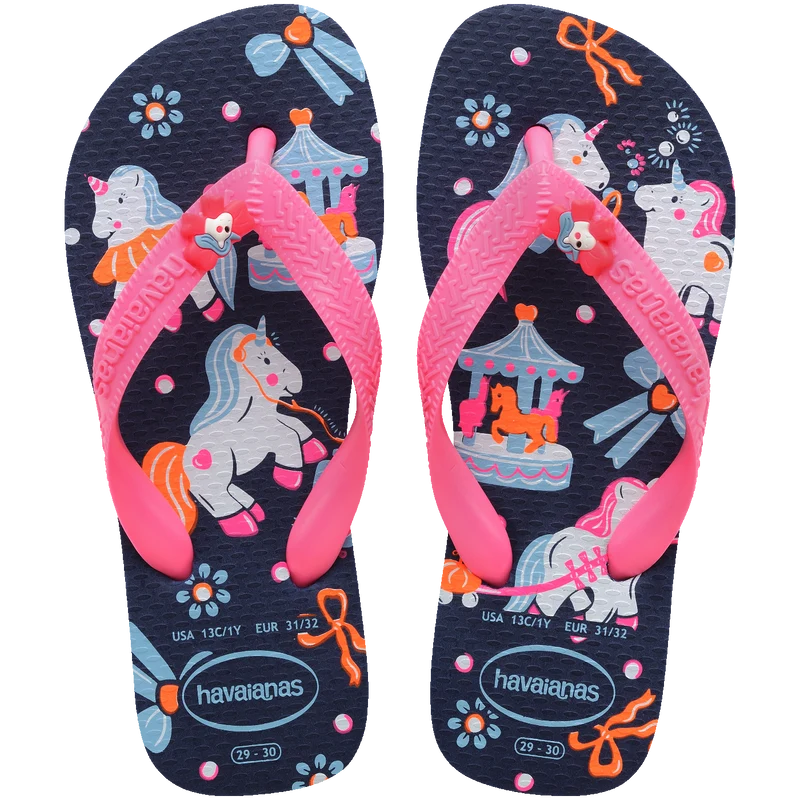 Chinelo Havaianas Infantil Fantasy Marinho / 25/26