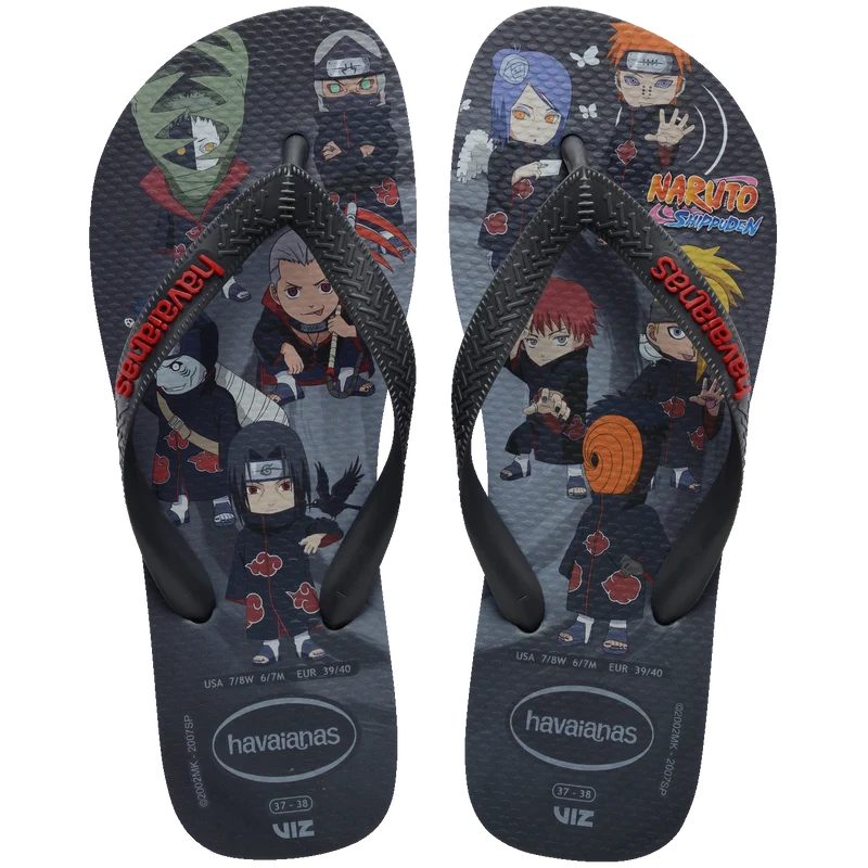 Chinelo Havaianas Top Naruto Cinza Chumbo / 43/44