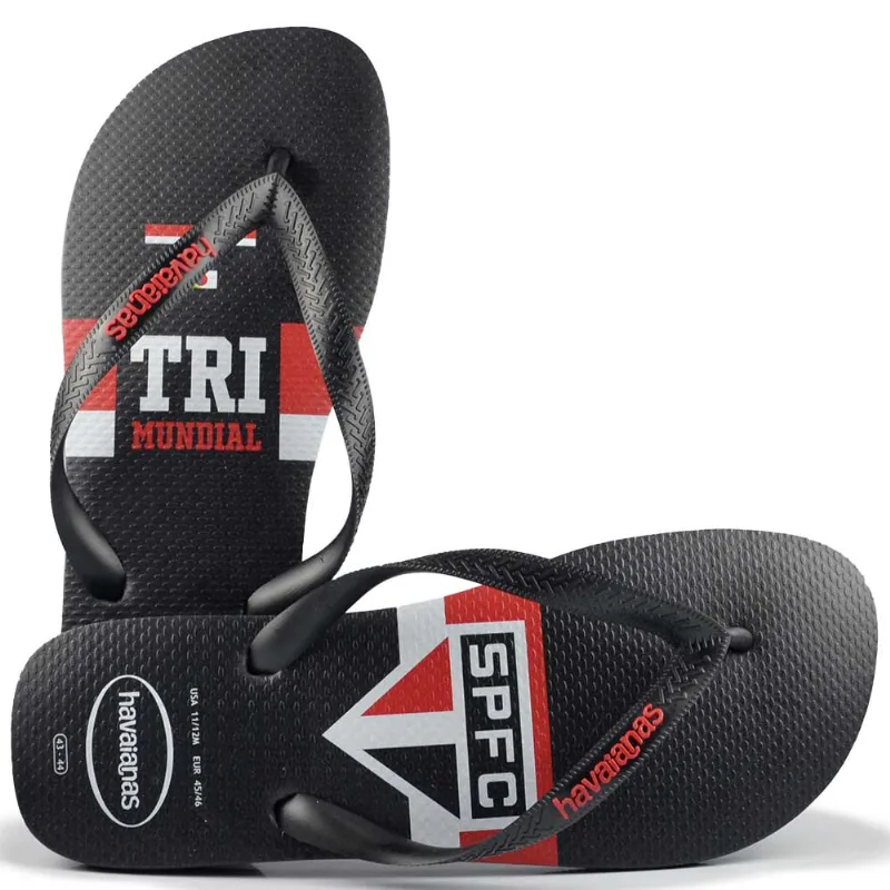 Chinelo Havaianas Masculino Top Times 0090 PRETO SAO PAULO 35/36 - Havaianas