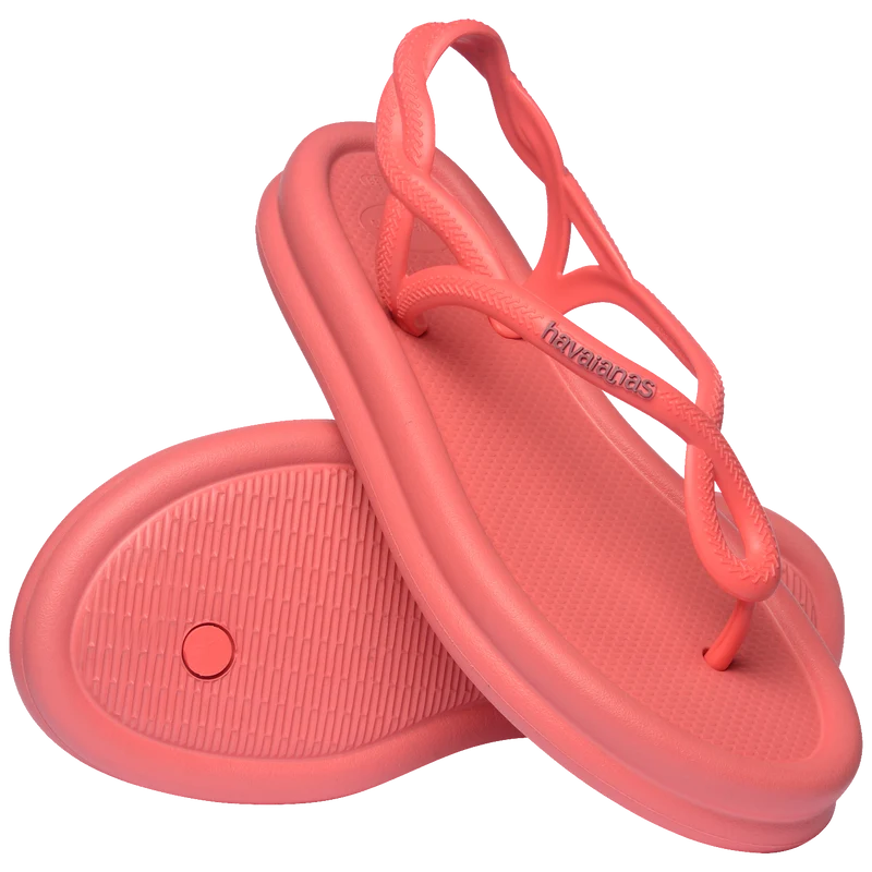 Rasteirinha Havaianas Luna Puffed Coral Tropical / 39/40 - Havaianas