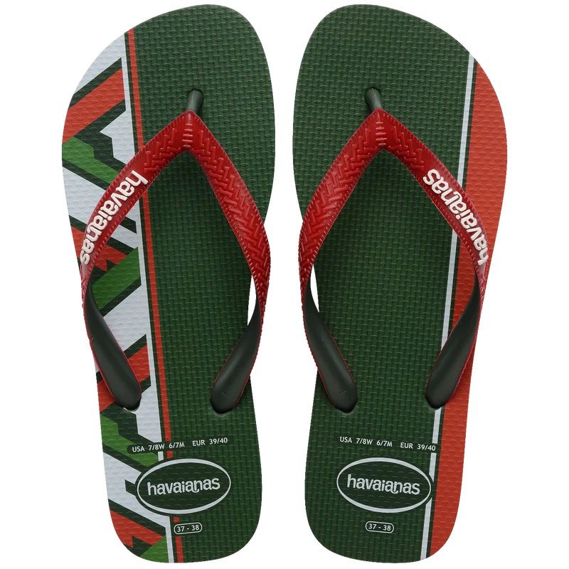 Chinelo Havaianas Top Nações México Verde Oliva / 33/34 - Havaianas
