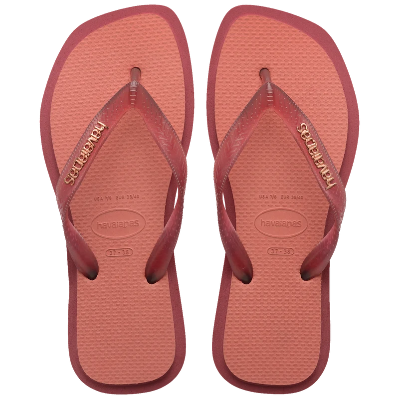 Chinelo Havaianas Top Square Fusion Amaranto/Canyon Clay / 41/42 - Havaianas