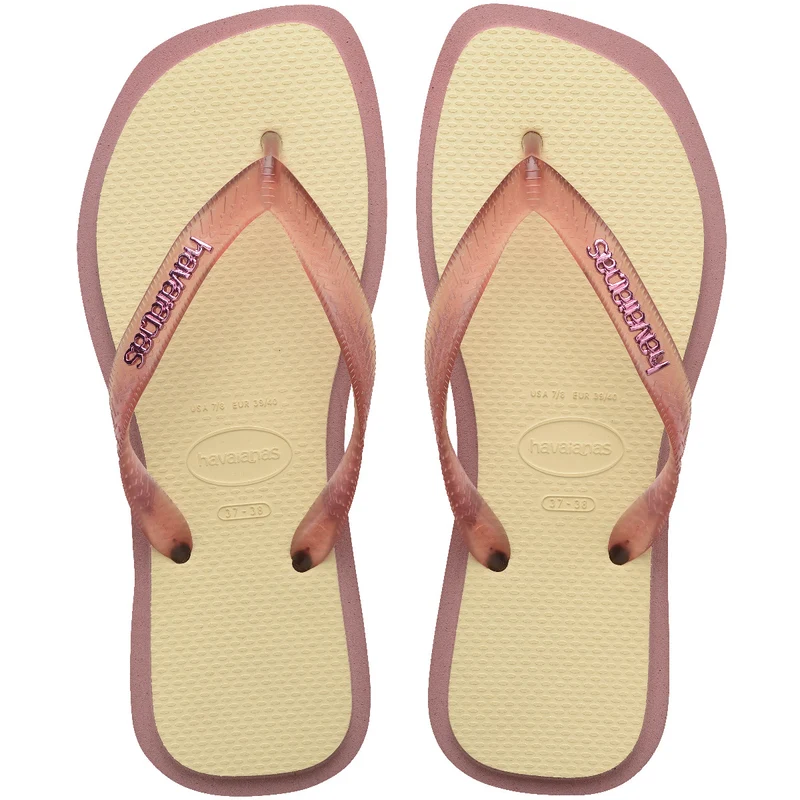 Chinelo Havaianas Top Square Fusion Creme / 33/34 - Havaianas