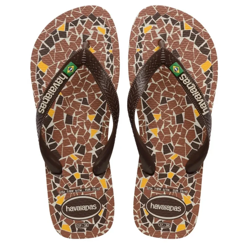 Chinelo Havaianas Top Caquinhos Feminino Marrom 41 - Havaianas