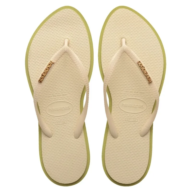 Chinelo Havaianas Slim Point Feminino Verde 33 - Havaianas