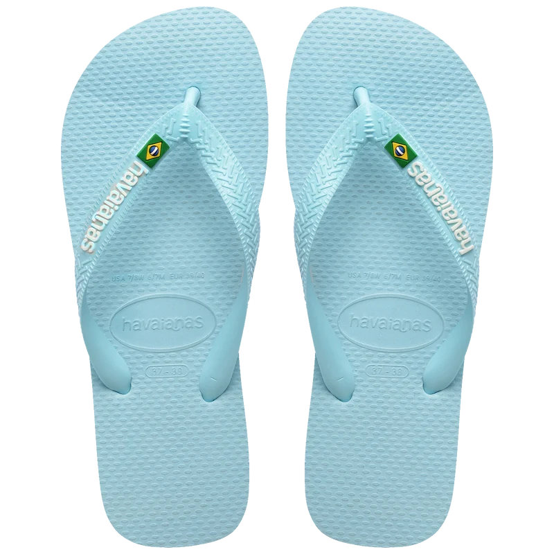 Chinelo Havaianas Brasil Logo Azul Maceio / 37/38 - Havaianas