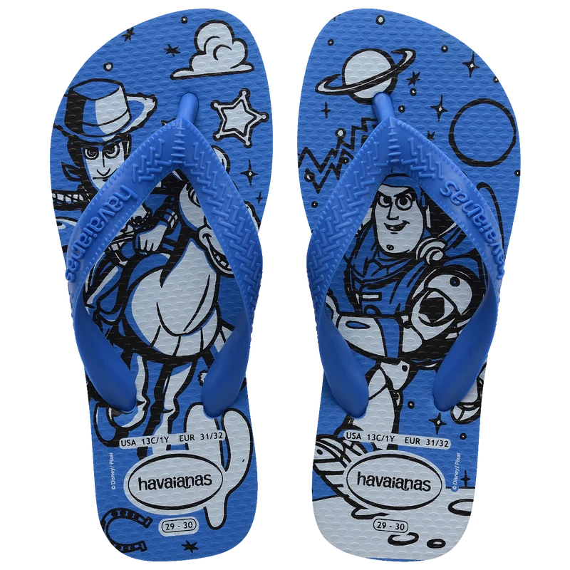 Chinelo Havaianas infantil Disney Toy Story Azul Brilhante / 33/34 - Havaianas