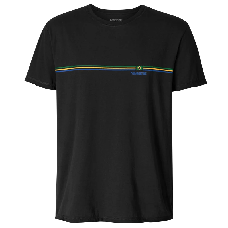 Camiseta Havaianas Masculina Filete Brasil Preto / PP - Havaianas