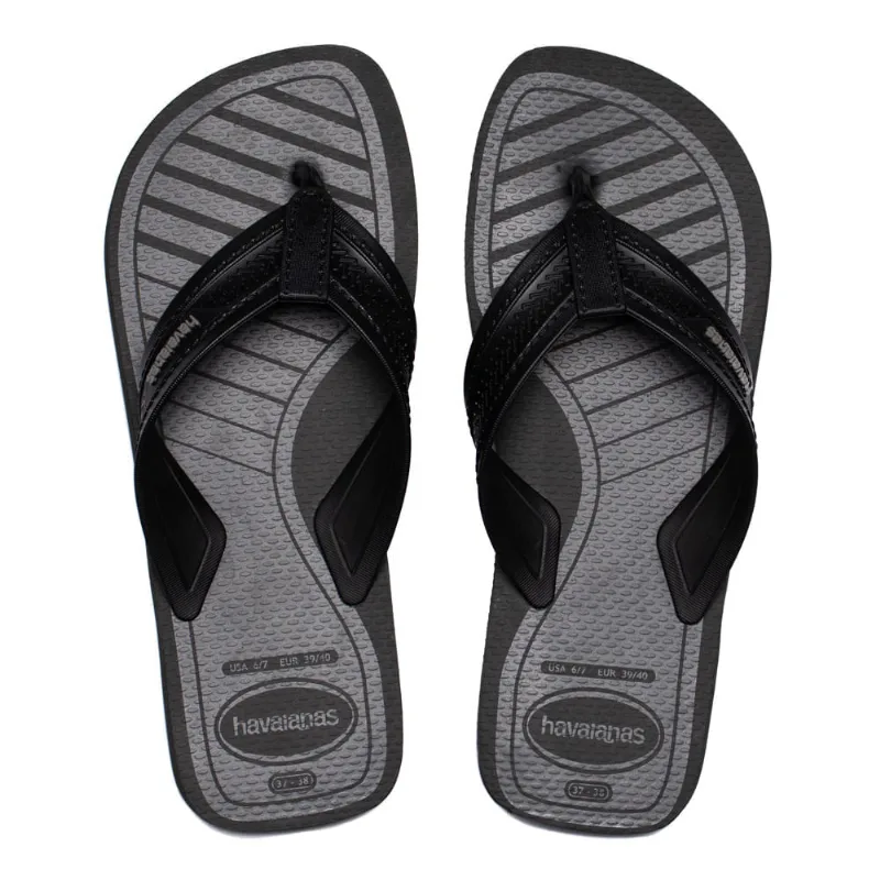 Chinelo Masculino Havaianas City Basic Preto/Cinza - 37 - Havaianas