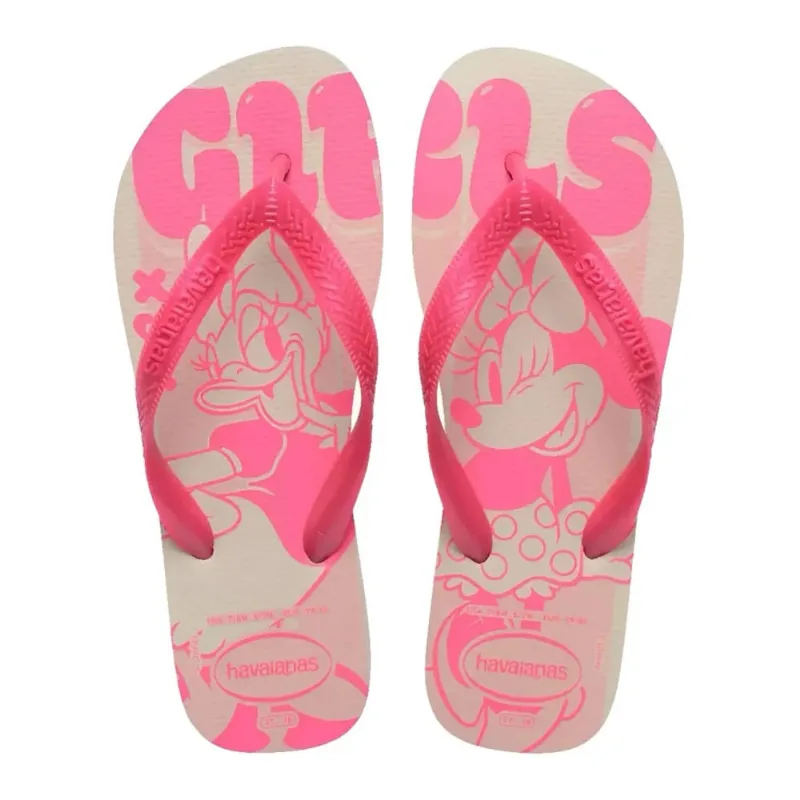 Chinelo Havaianas Top Disney Unissex Bege 33 - Havaianas