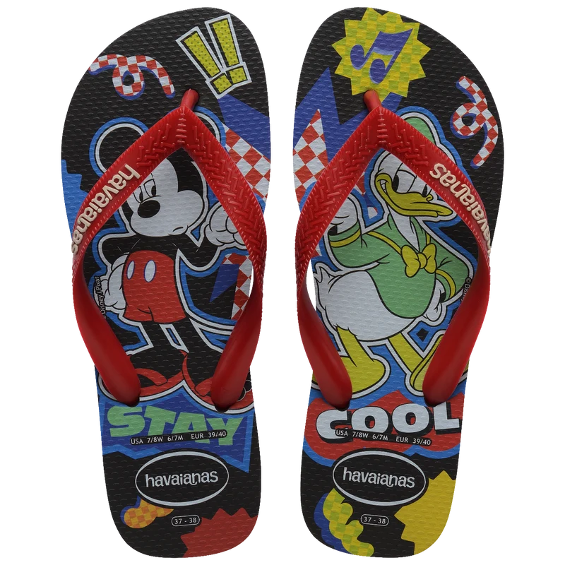 Chinelo Havaianas Top Disney Classicos Mickey & Donald PRETO / 41/42 - Havaianas