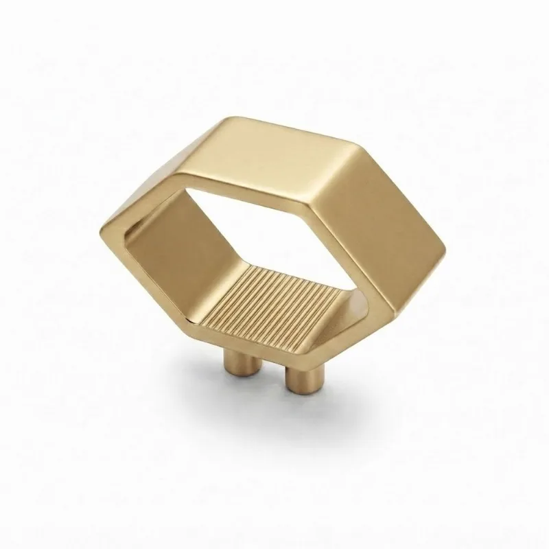 Puxador Elemento Pequeno 11mm Dourado Matte Zen Design ZP5453.955