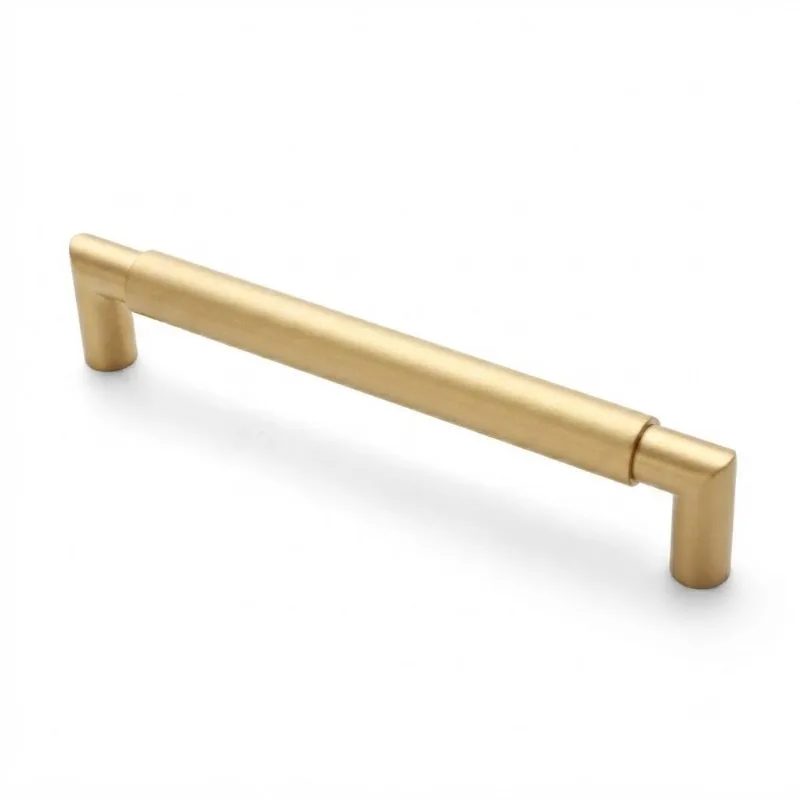 Puxador Alça Tellus Liso 224mm Dourado Matte Zen Design ZP5763.224.955