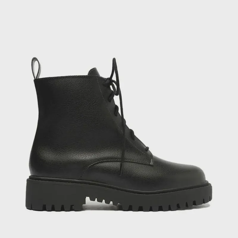 Coturno My Shoes Solado Tratorado Feminino Preto