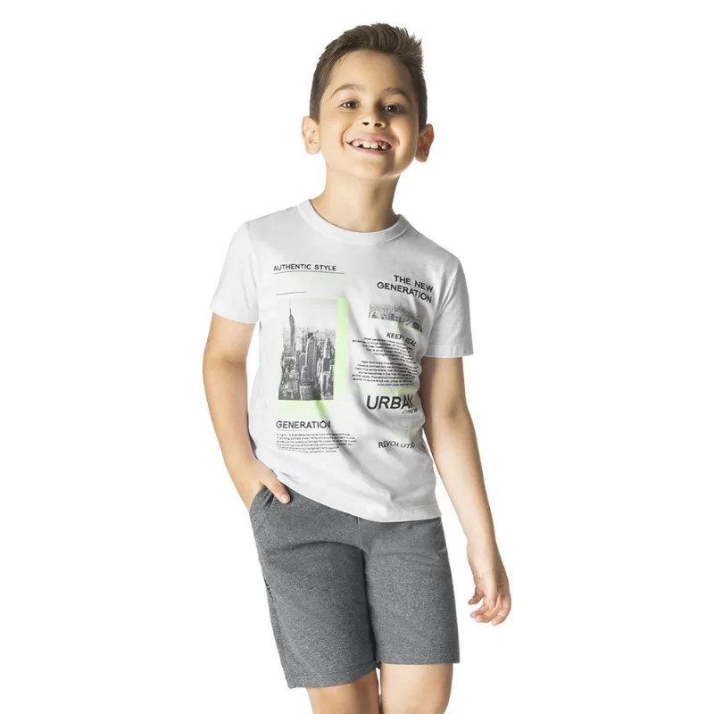 Conjunto Infantil Masculino Urban Rovitex Kids Branco 6