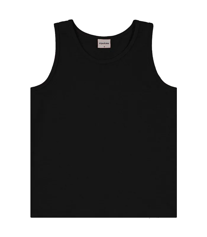 Regata Básica Infantil Feminina Rovitex Kids Preto 4