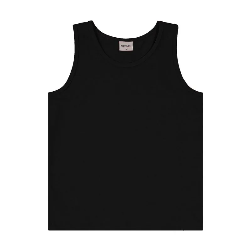 Regata Básica Infantil Feminina Rovi Kids Preto 18