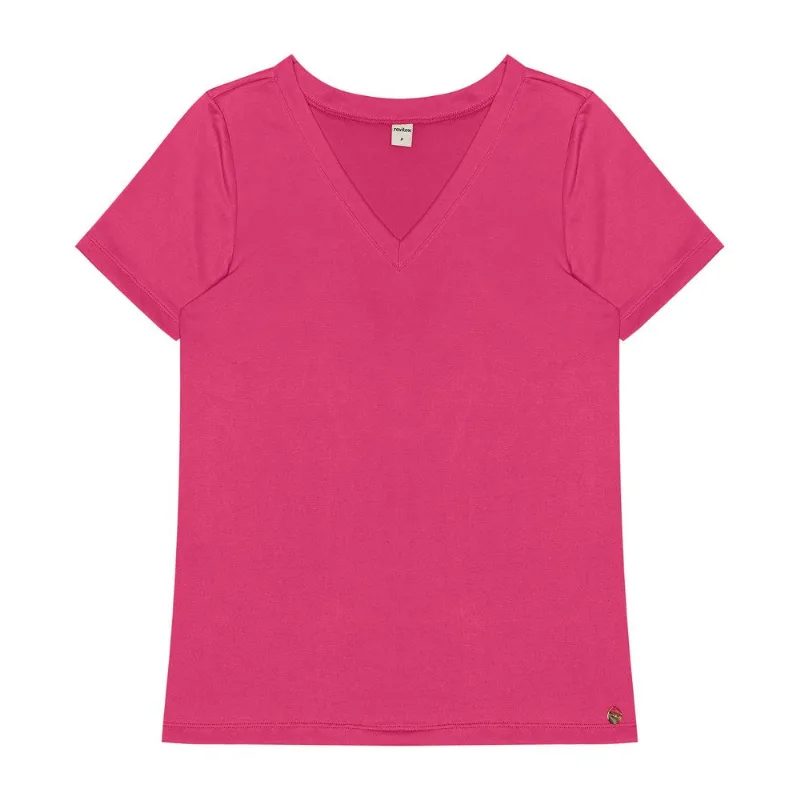 Blusa Feminina Malha Delicate Básica Rovitex Rosa G